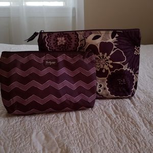 Set of 2 purple Thirty-One pouches